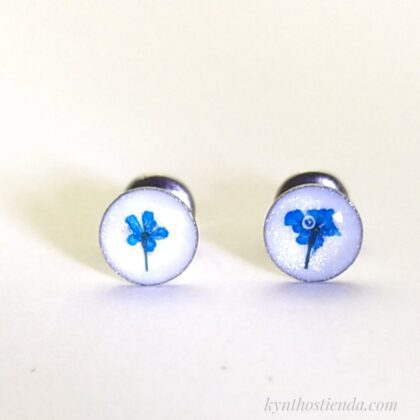 Aros "Colección Micro Flores" - Acero Q.