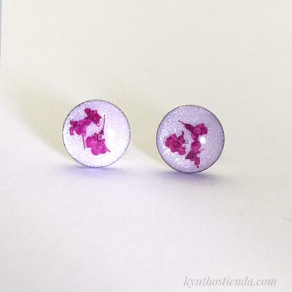 Aros "Colección Micro Flores" - Acero Q.