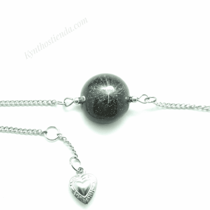 Pulsera Diente de León - Noche - Acero Q.