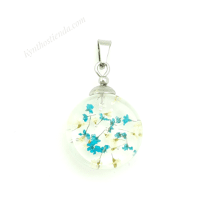 Dije "Colección Micro Flores" - Acero Q.