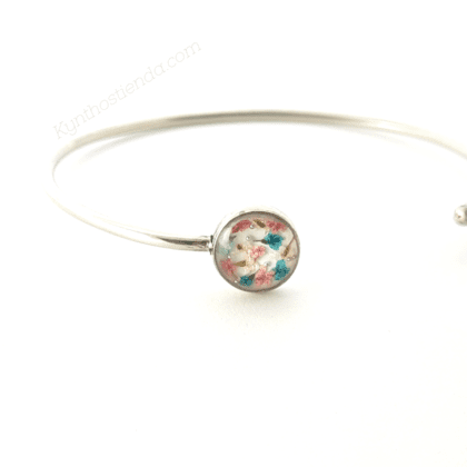 Brazalete Colección Microflores - Alpaca