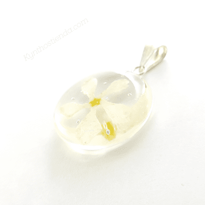 Dije Colección Jazmín de Leche 25 mm - Plata 925