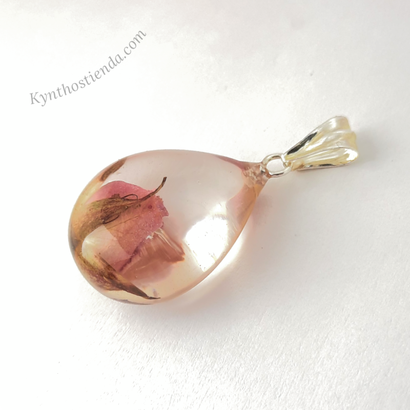 Dije Gota - Rosa Rococó - Plata 925 - Image 2