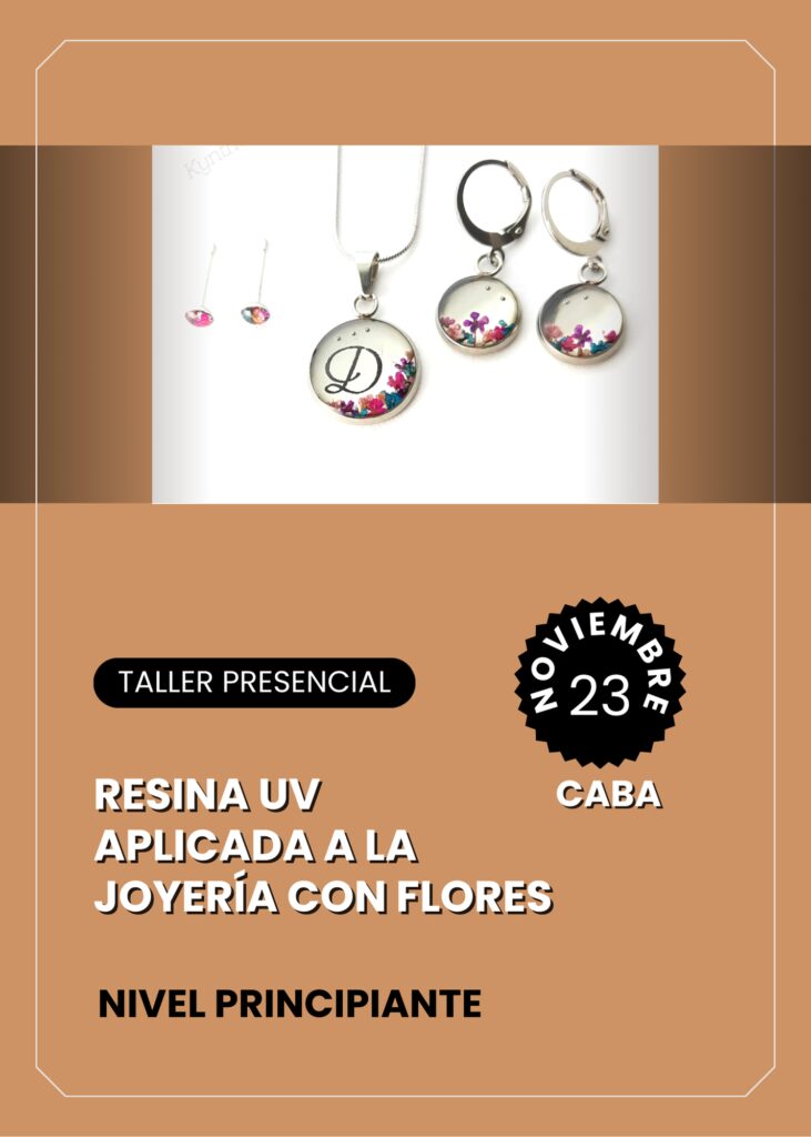 Resina Uv aplicada a la Joyería con Flores Naturales