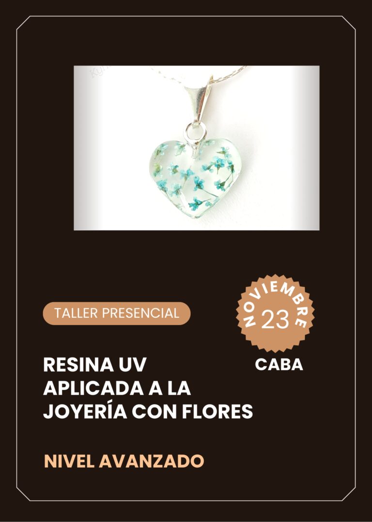 Resina Uv aplicada a la Joyería con Flores Naturales