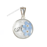 Dije con Inicial  "Colección Nomeolvides" - Plata 925