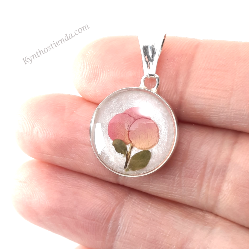 Dije Pétalos de Rosa Rococó Atardecer- Plata 925