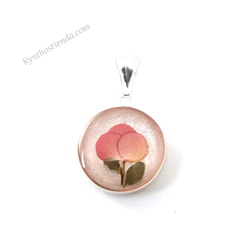 Dije Pétalos de Rosa Rococó Atardecer- Plata 925