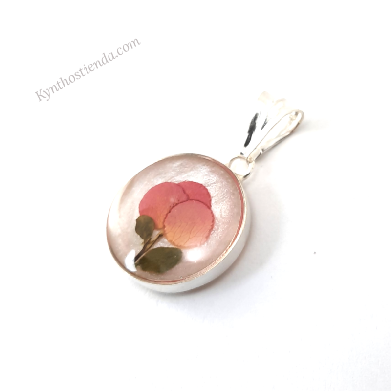 Dije Pétalos de Rosa Rococó Atardecer- Plata 925