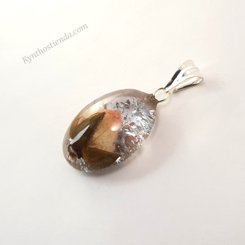 Dije övalo- Rosa Rococó - Plata 925