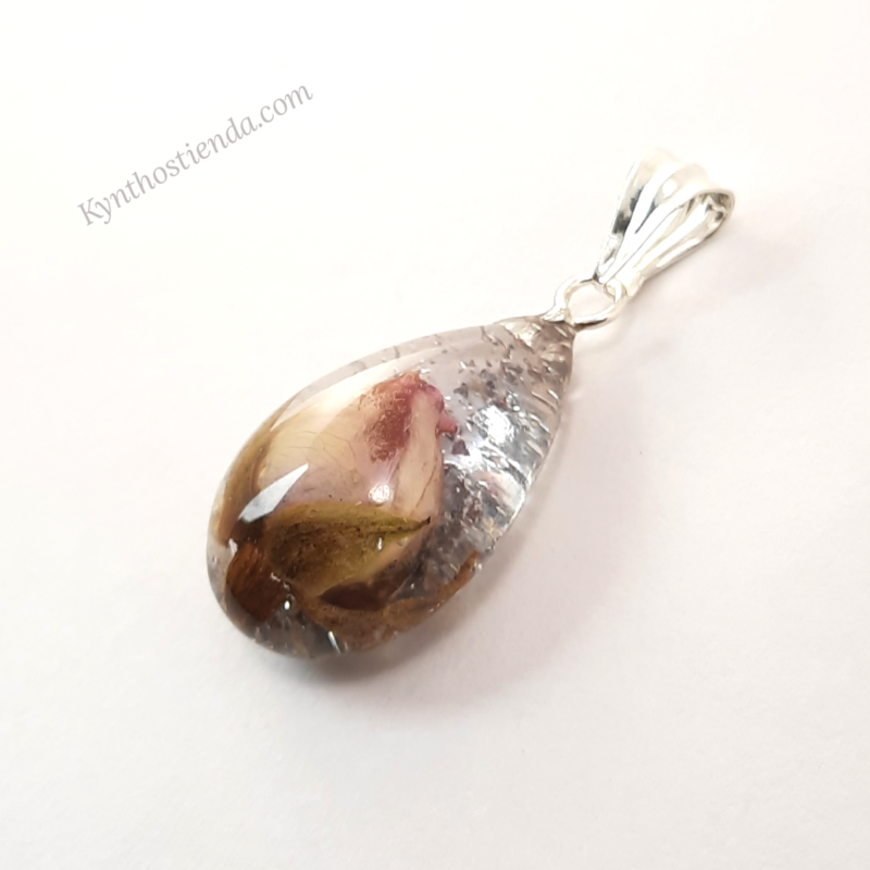 Dije Gota - Rosa Rococó - Plata 925