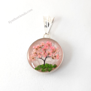 Dije Árbol de Sakura - 1,6 cm "Colección Microflores" Plata 925