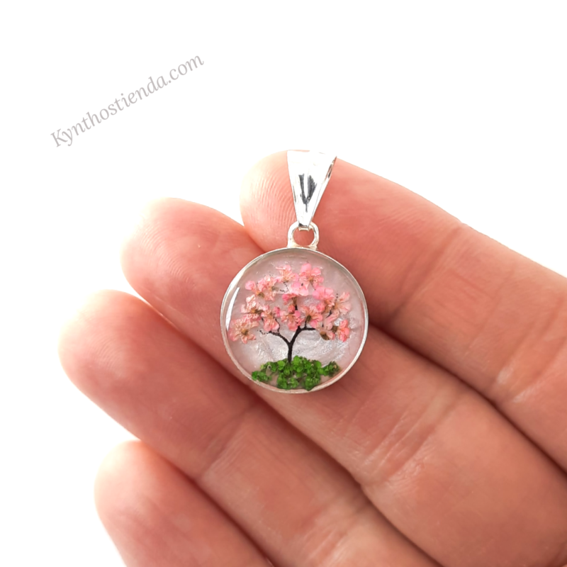 Dije Árbol de Sakura - 1,6 cm "Colección Microflores" Plata 925
