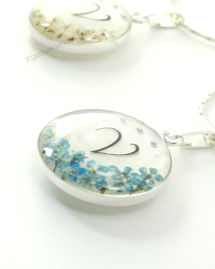 Dije con Inicial - Plata 925 - Colección Microflores