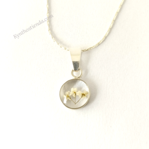 Dije Microflores Blancas - Colección Pureza - Plata 925
