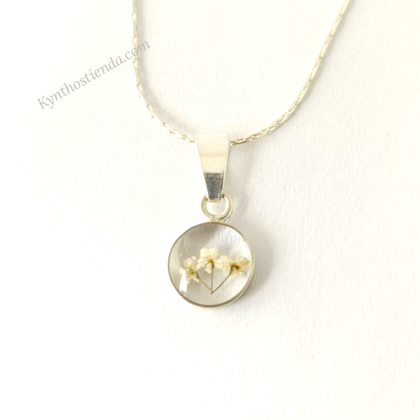 Dije Microflores Blancas - Colección Pureza - Plata 925